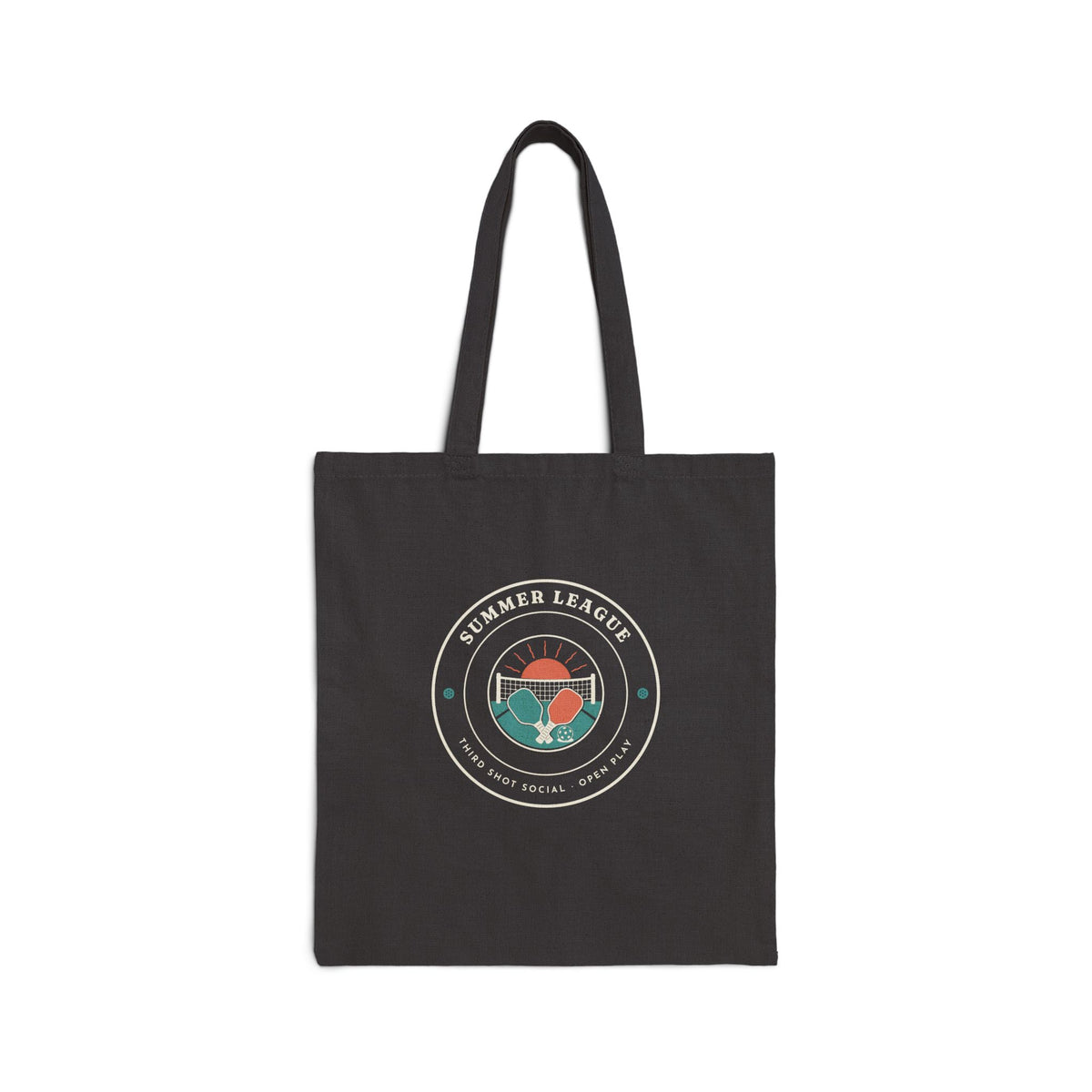 Summer League Tote in Black, front view