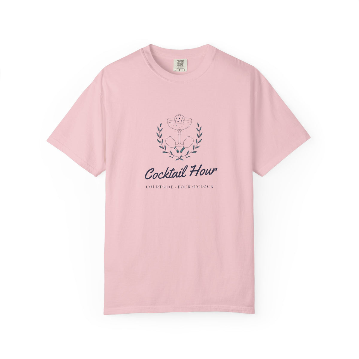 Cocktail Hour Coupe Tee in Blossom, front view
