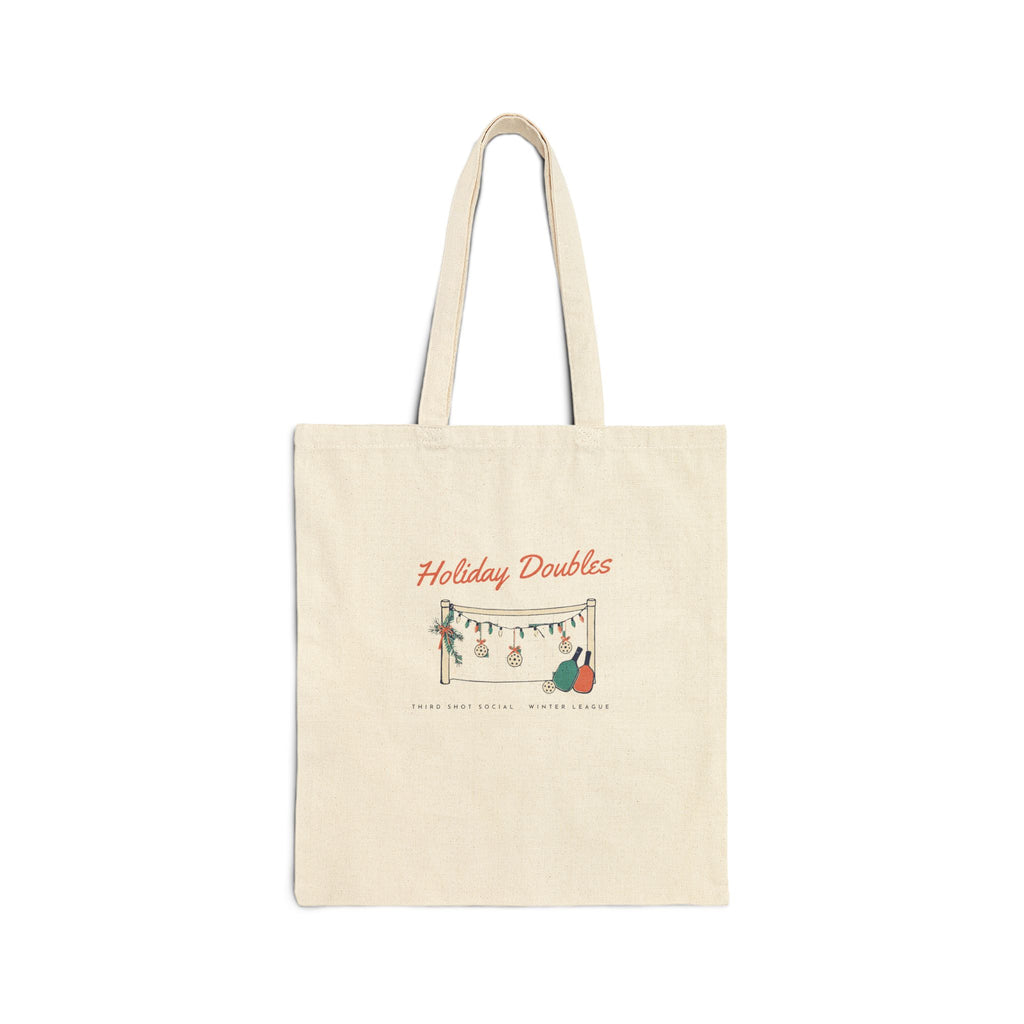 Holiday Doubles Tote in Natural, front view