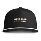 Public Links Rope Cap in Black, front view