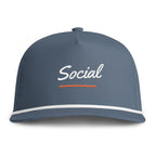Social Rope Cap in Blue Jean, front view