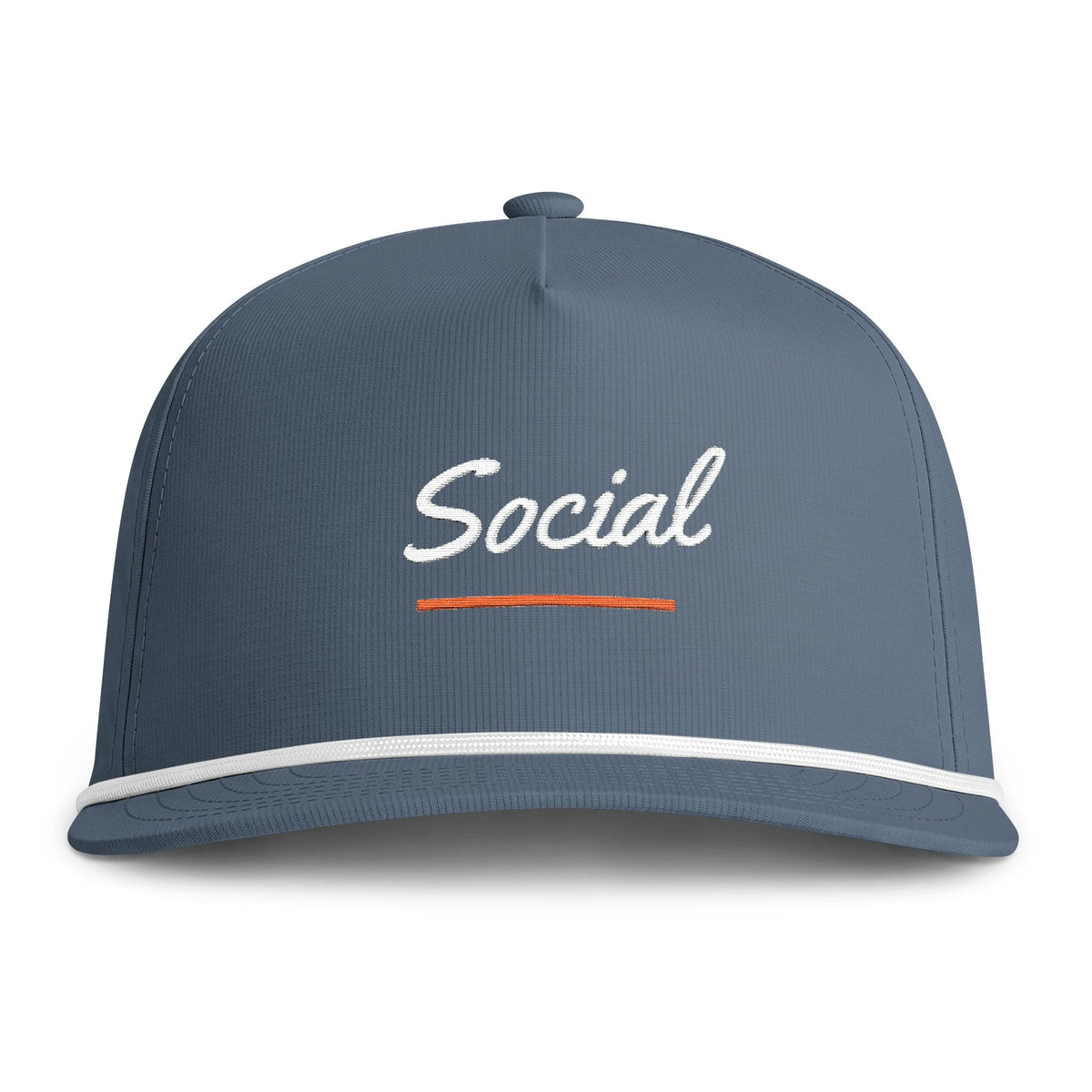 Social Rope Cap in Blue Jean, front view