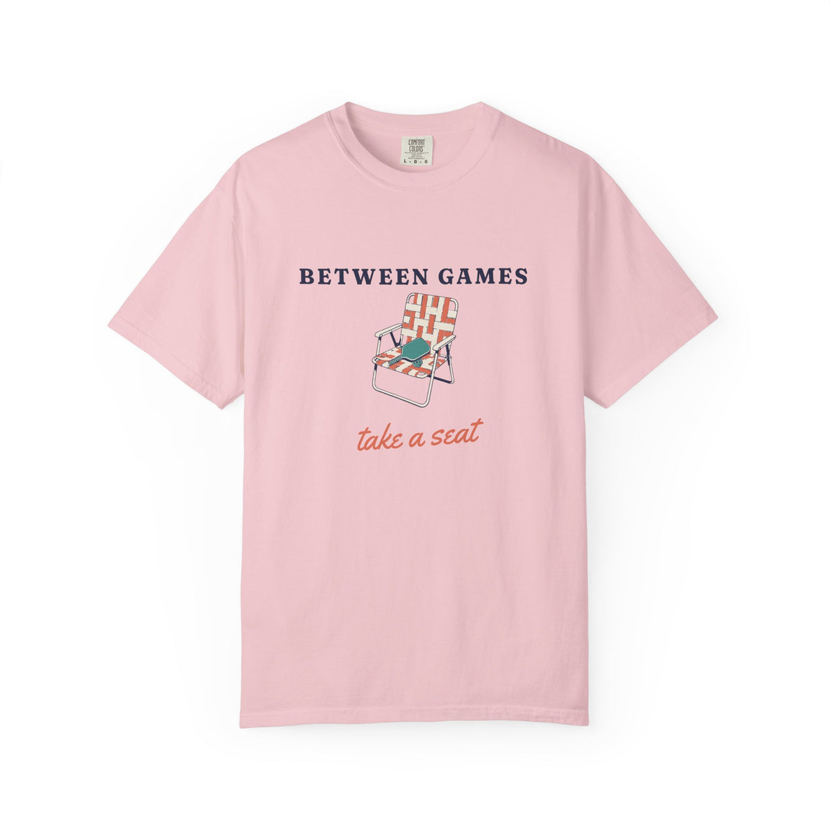 Between Games Tee in Blossom, front view