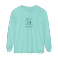 Court Gate Long Sleeve Tee in Chalky Mint, front view