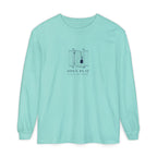 Court Gate Long Sleeve Tee in Chalky Mint, front view