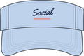 Social Visor in Baby Blue, front view