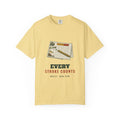 Every Stroke Counts Tee in Butter, front view