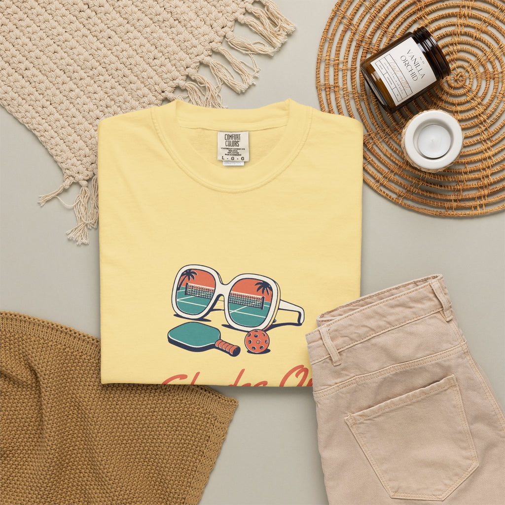 Shades On Tee in Butter, flat lay