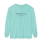 Club Wordmark Long Sleeve Tee in Chalky Mint, front view