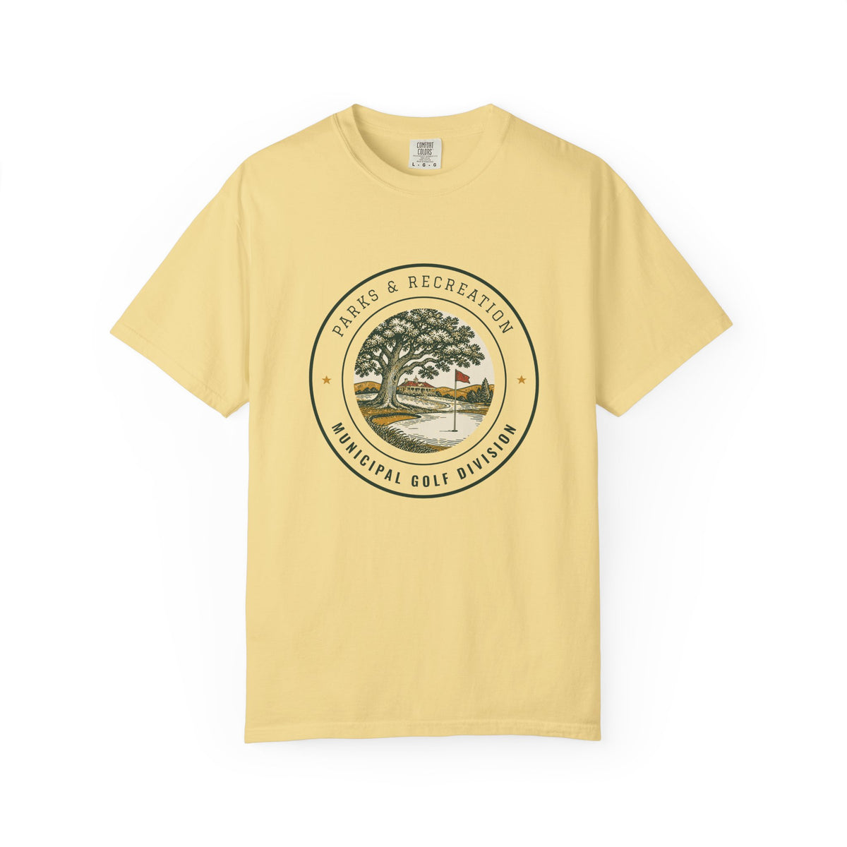 Parks & Recreation Tee in Butter, front view