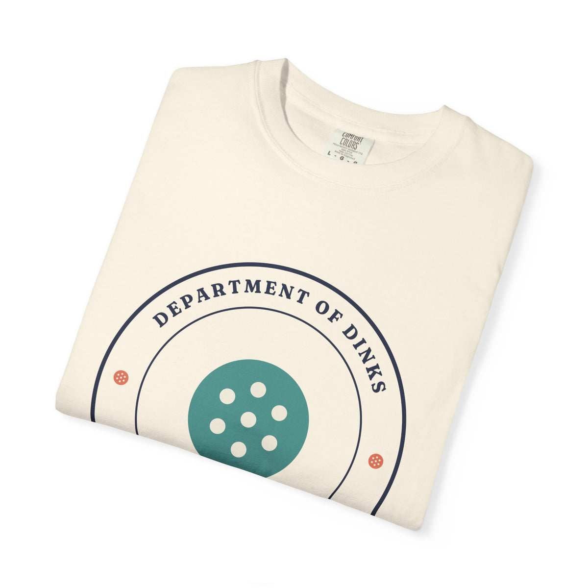 Department of Dinks Tee in Ivory, folded