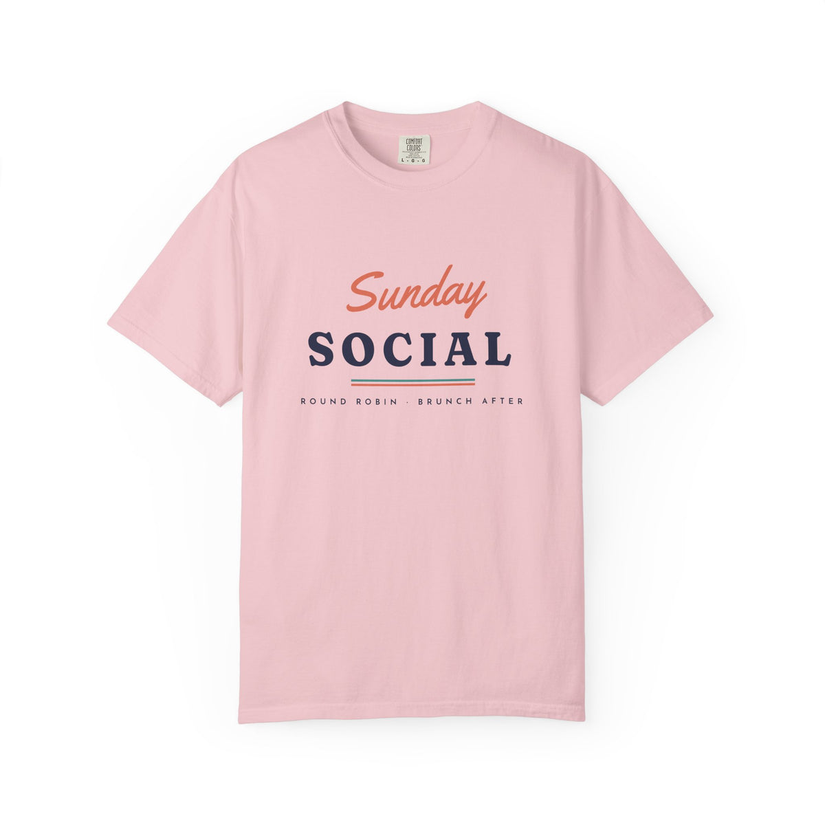 Sunday Social Tee in Blossom, front view