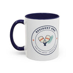 Resident Pro Mug in Navy, design, handle left