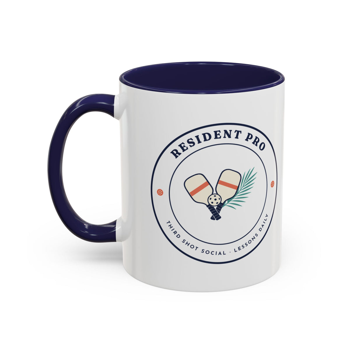 Resident Pro Mug in Navy, design, handle left