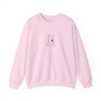Court Gate Crewneck in Light Pink, front view