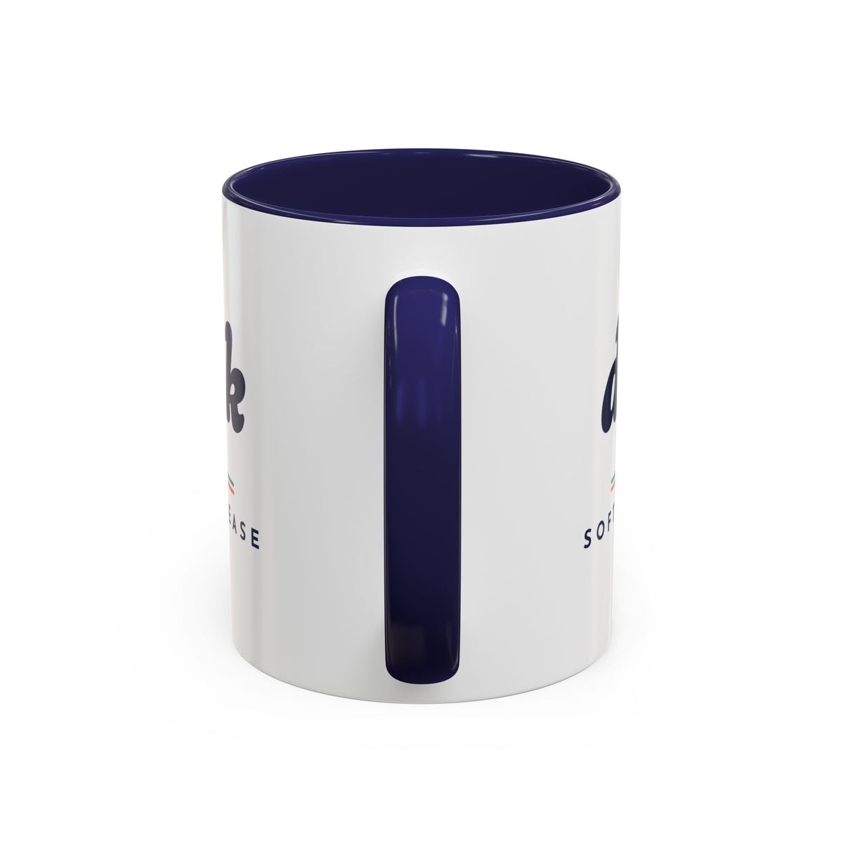 Dink Mug in Navy, handle view
