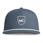 MC Shield Rope Cap in Blue Jean, front view