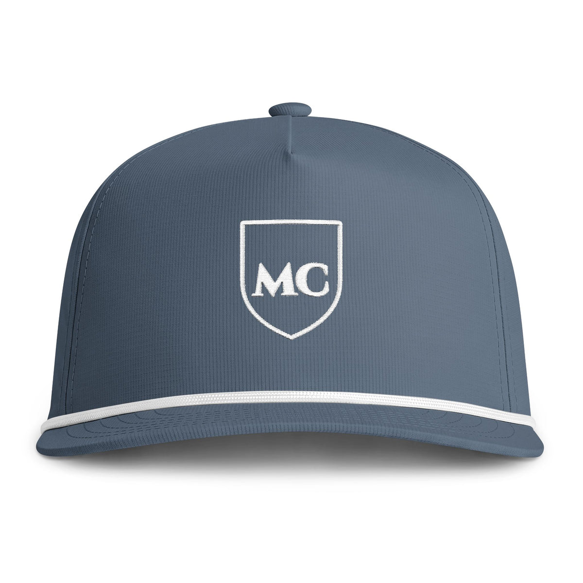 MC Shield Rope Cap in Blue Jean, front view