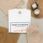 Lost & Found Tee in White, flat lay