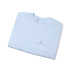 Ball Mark Crewneck in Light Blue, folded