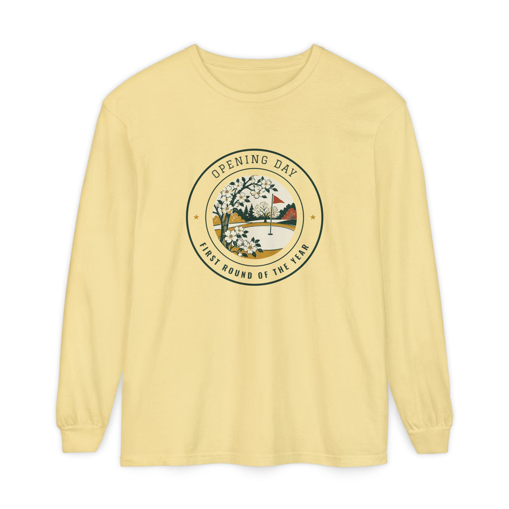 Opening Day Long Sleeve Tee in Butter, front view