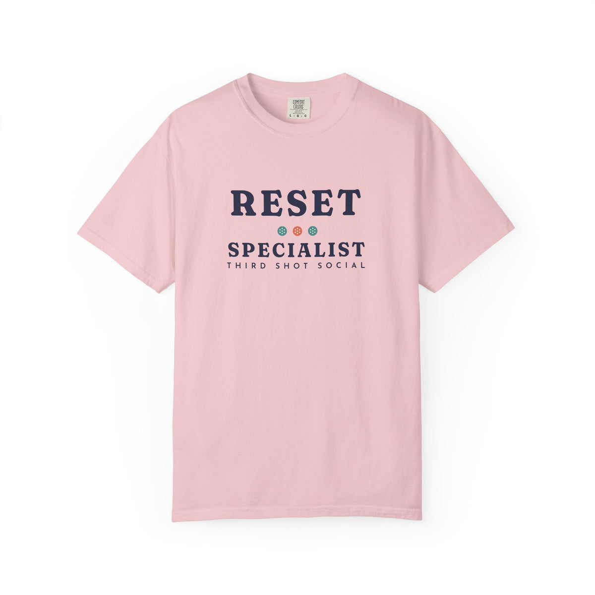 Reset Specialist Tee in Blossom, front view
