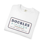 Doubles Division Tee in White, folded