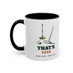 That's Good Mug in Black, design, handle left