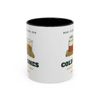 Cold Ones Mug in Black, corner view
