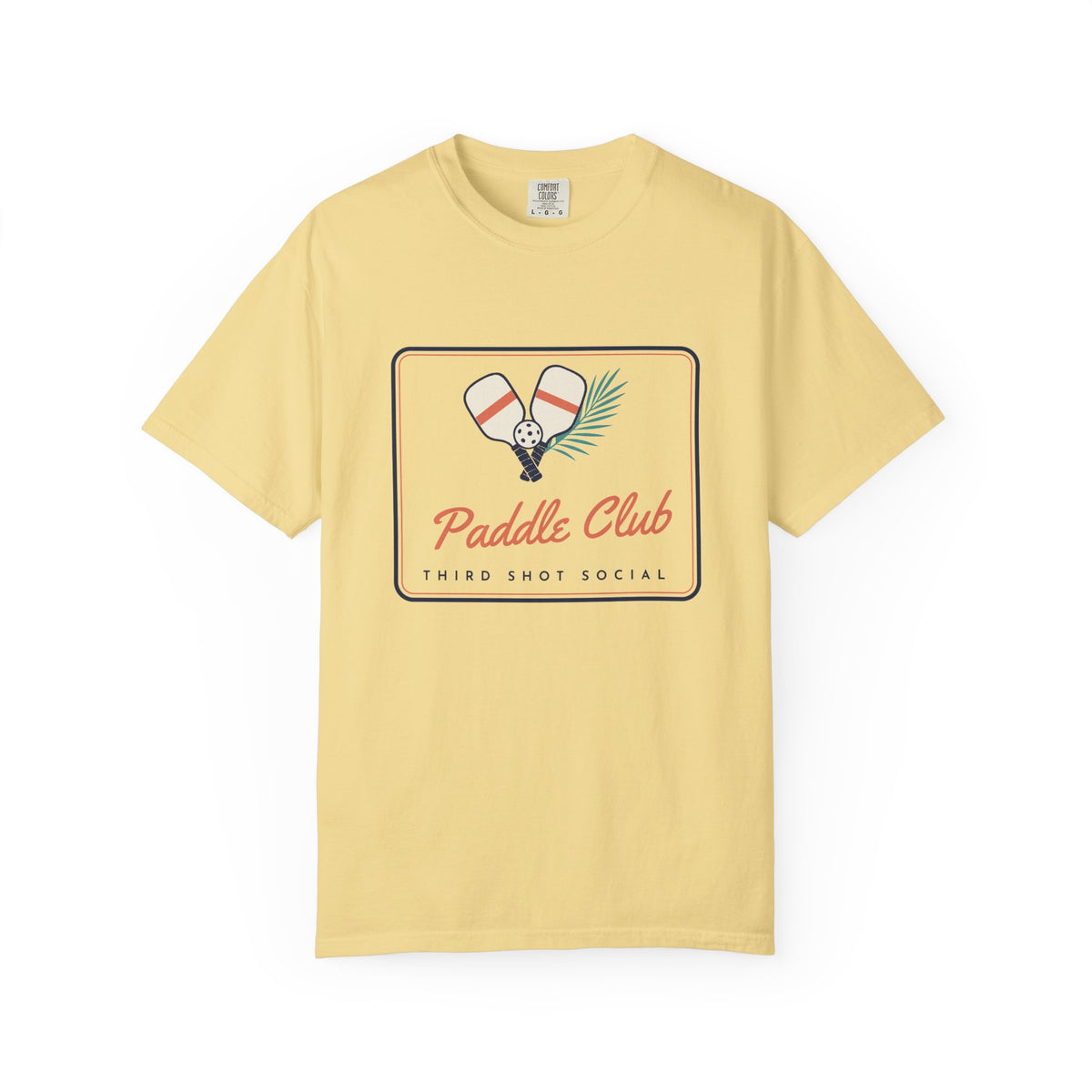 Paddle Club Tee in Butter, front view