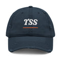 TSS Monogram Dad Hat in Dark Navy, front view