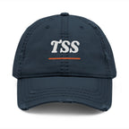 TSS Monogram Dad Hat in Dark Navy, front view