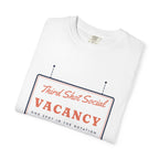 Vacancy Tee in White, folded