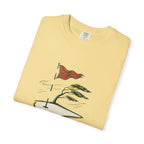 Into the Wind Tee in Butter, folded