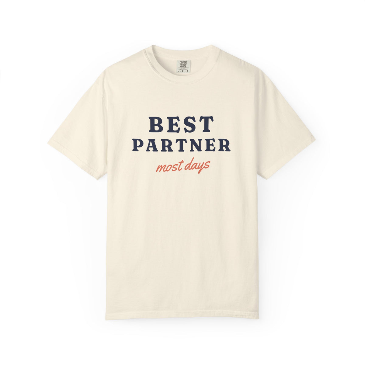Best Partner Tee in Ivory, front view