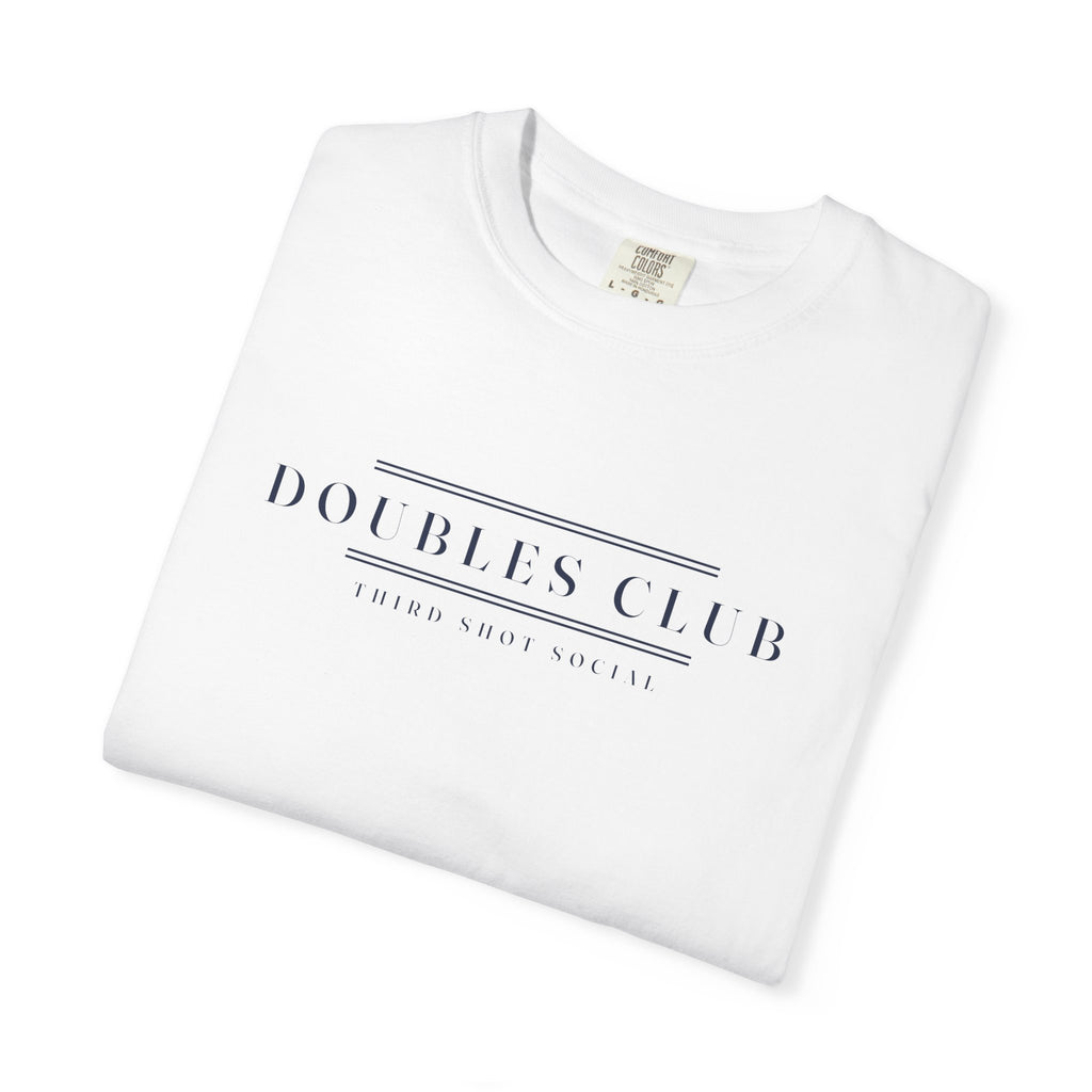 Doubles Club Tee in White, folded