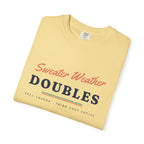 Sweater Weather Doubles Tee in Butter, folded