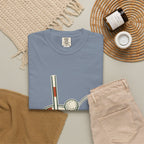 Lip Out Tee in Blue Jean, flat lay