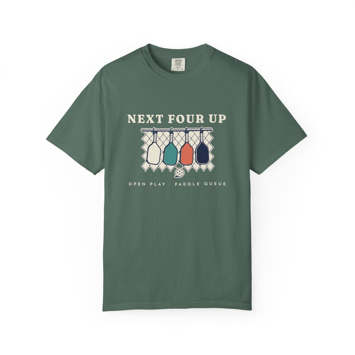 Next Four Up Tee in Blue Spruce, front view