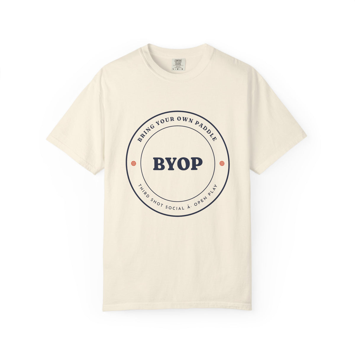 B.Y.O.P. Tee in Ivory, front view