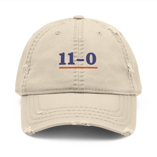 11–0 Dad Hat in Khaki, front view