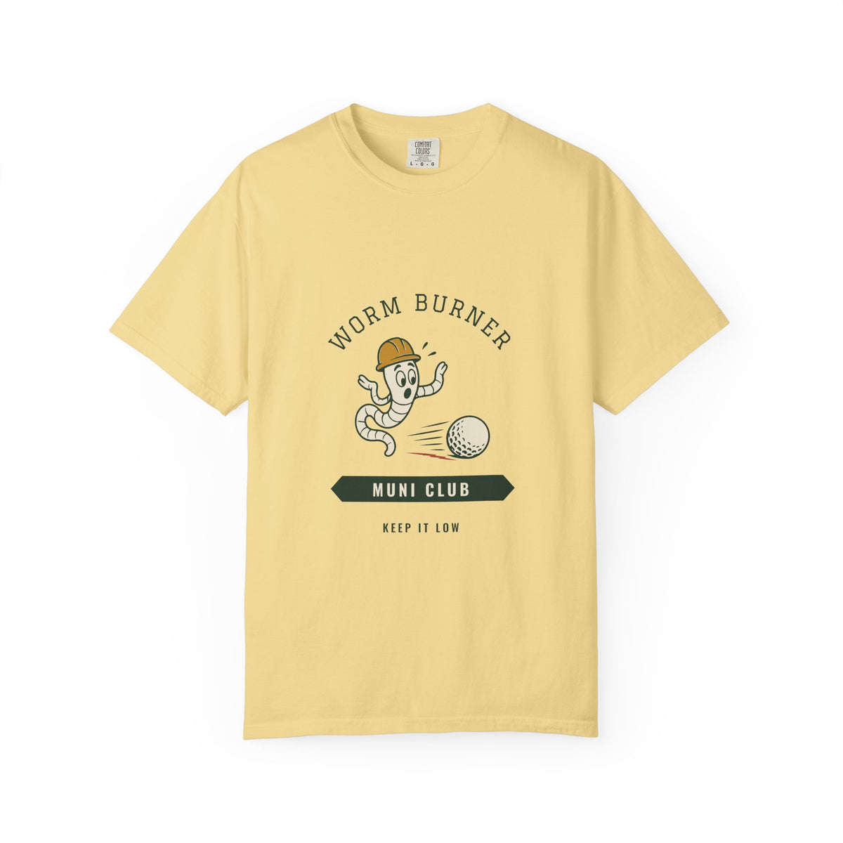 Worm Burner Tee in Butter, front view
