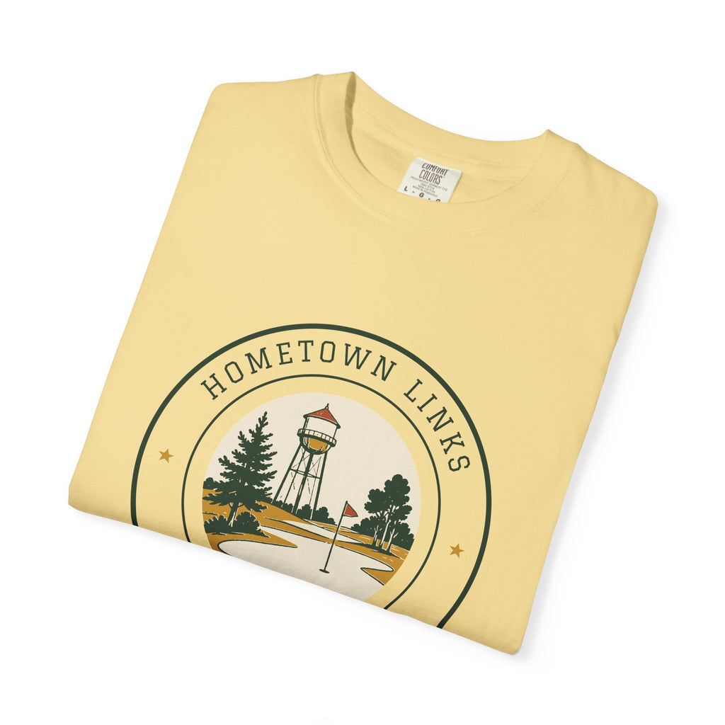 Hometown Links Tee in Butter, folded