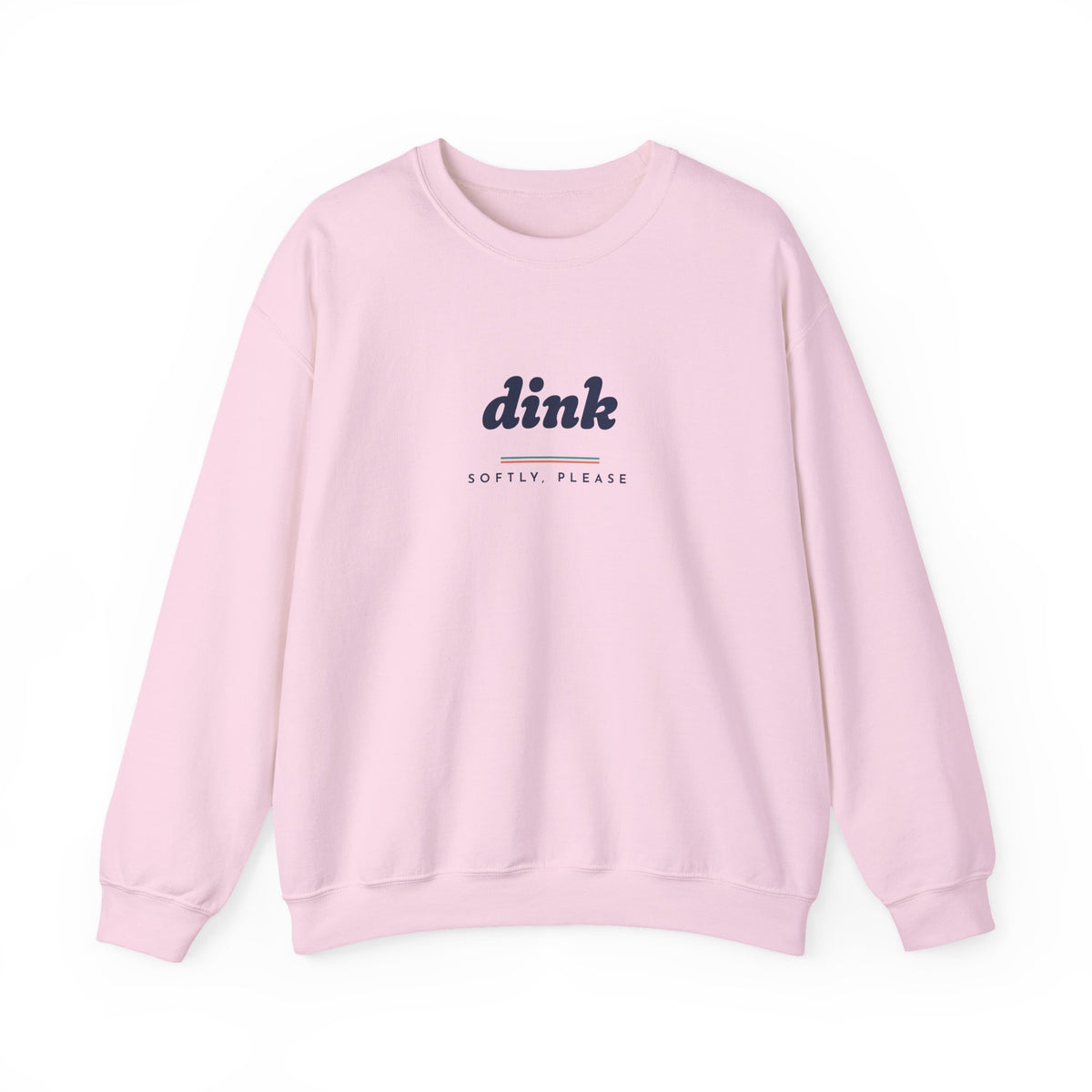 Dink Crewneck in Light Pink, front view