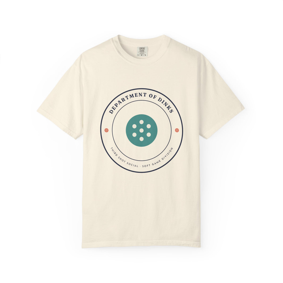 Department of Dinks Tee in Ivory, front view