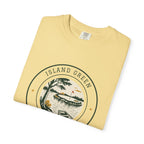Island Green Tee in Butter, folded