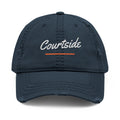 Courtside Dad Hat in Dark Navy, front view