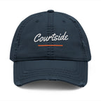 Courtside Dad Hat in Dark Navy, front view