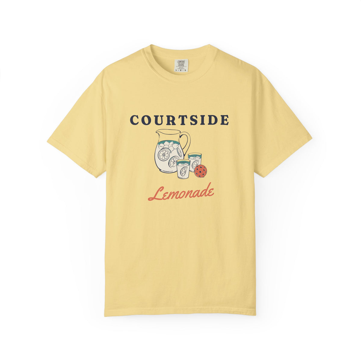 Courtside Lemonade Tee in Butter, front view