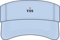 TSS Ball Visor in Baby Blue, front view